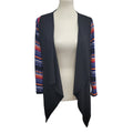 Gee Gee Womens Small Patterned Long Sleeve Open Cardigan Lightweight Sweater