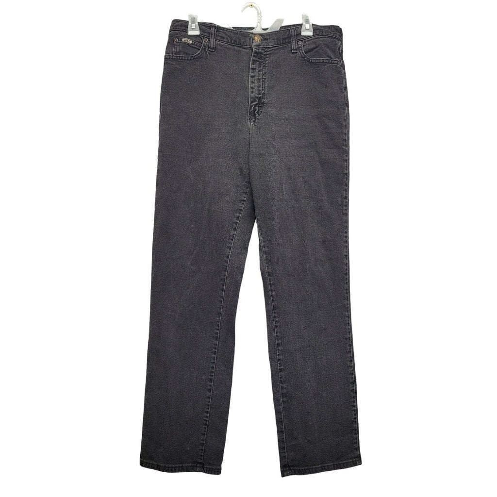Lee Womens 12 Stretch Cotton Long Relaxed Fit Straight Leg Denim Jeans w Pockets