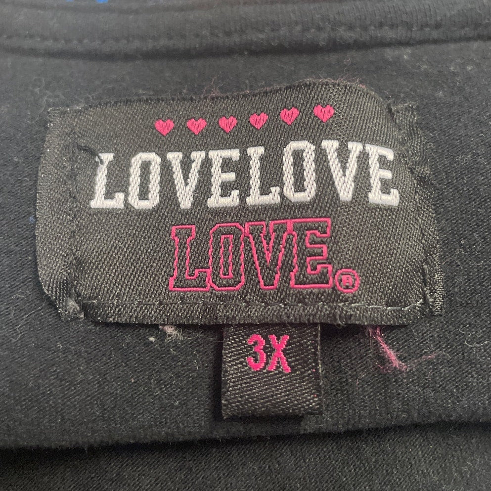 Love Love Love Womens 3X Short Sleeve Adjustable Side Sinch Tee Shirt