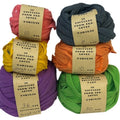 100+ yds Handmade Upcycled Tee Shirt Rough Cut Fabric Ribbon Yarn Craft Supply