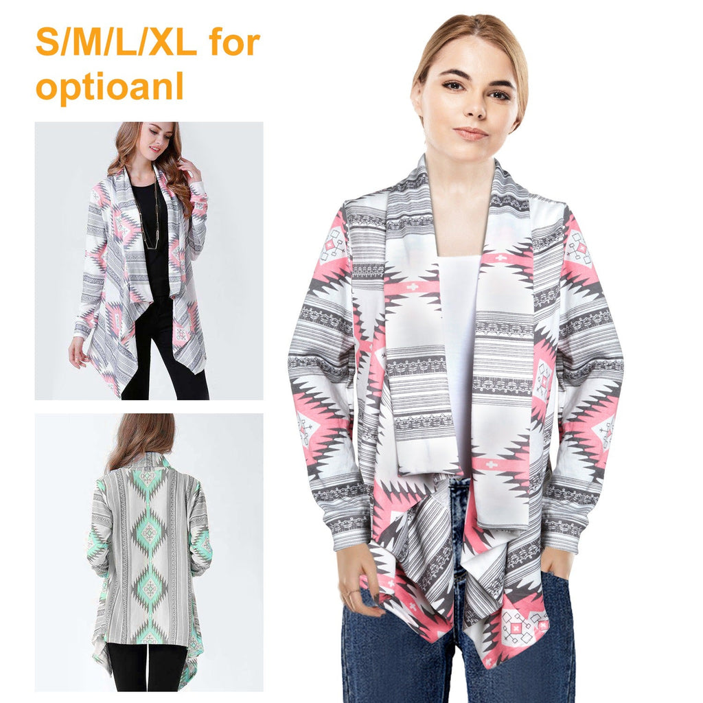 Women Open Front Cardigan Long Sleeve Shawl