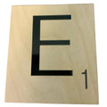 New 5" X 5.5" Scrabble Game Letter E Wooden Alphabet Tiles Craft Supply Letter