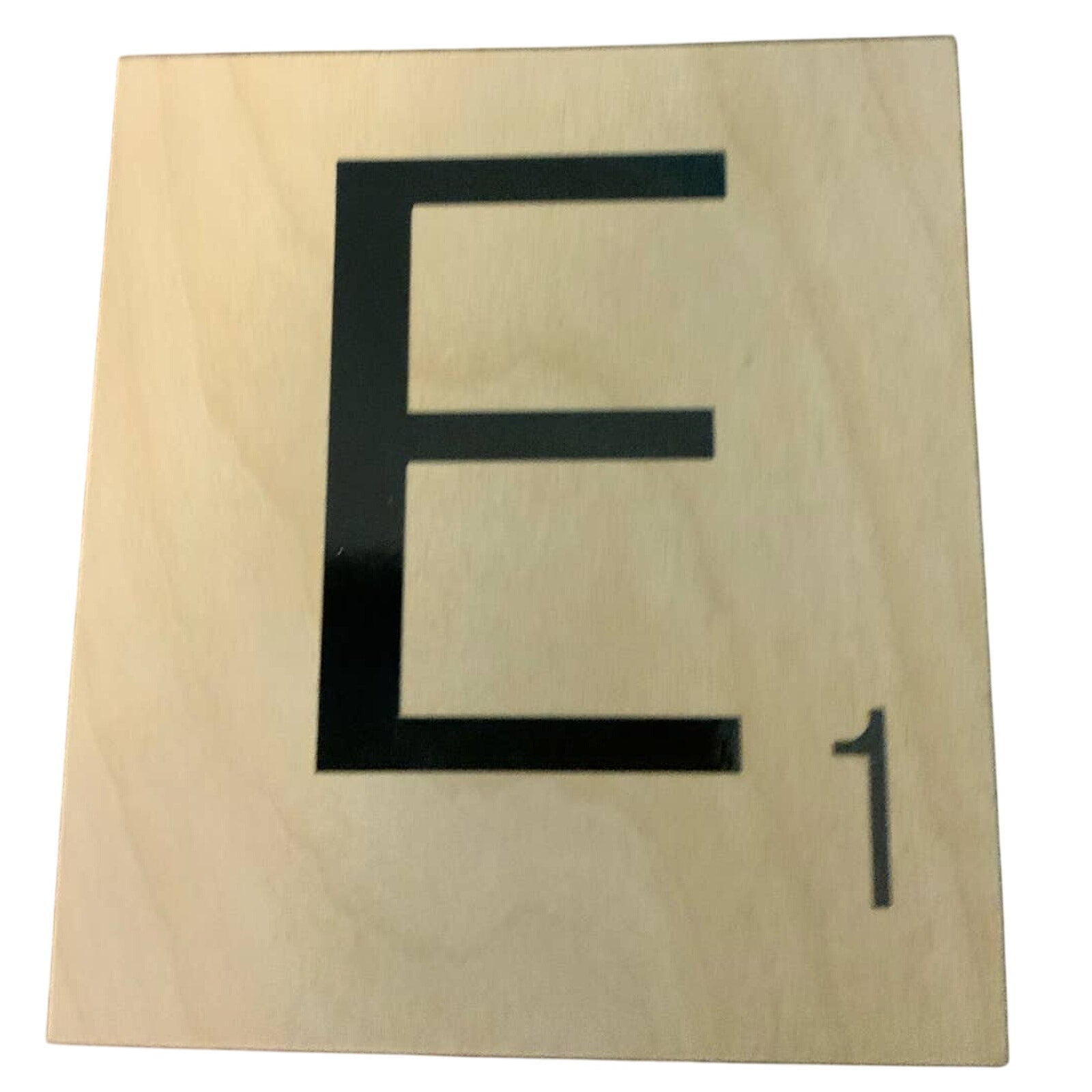 New 5" X 5.5" Scrabble Game Letter E Wooden Alphabet Tiles Craft Supply Letter
