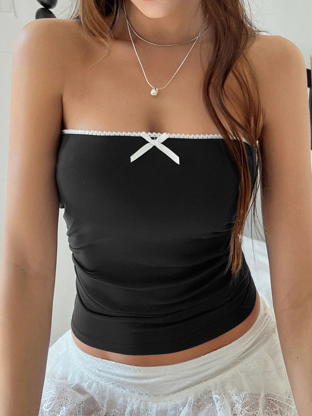 Bow Detail Tube Top