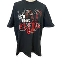 Lets Get Elfed Up Mens XL Christmas #Elfie Short Sleeve 100% Cotton Tee Shirt