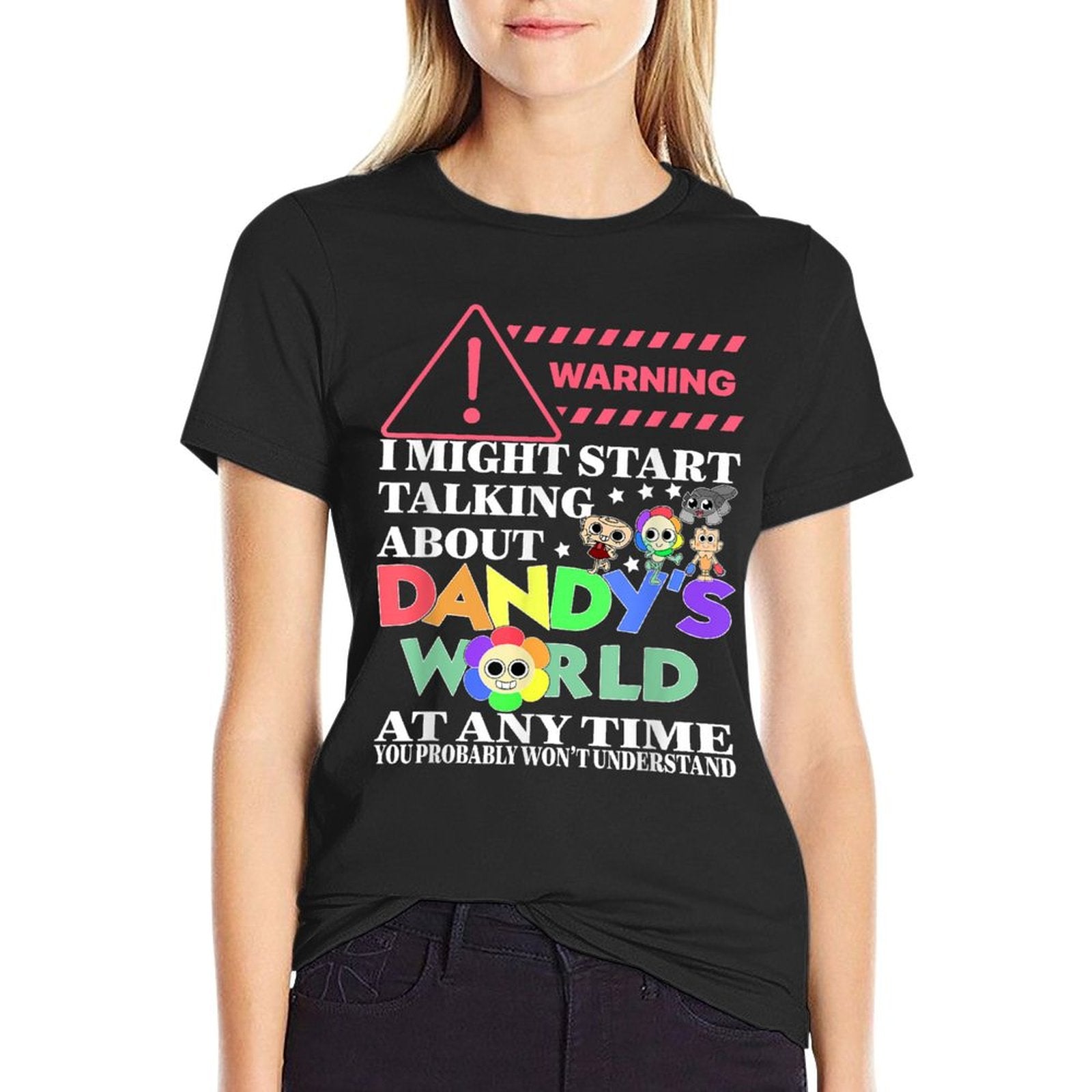Dandy's World Characters Funny For Men Women Kids High-quality Stitching T-Shirt