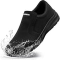 New Larnmern Mens Size 12 Black Faux Leather Non Slip Slide On Waterproof Shoes