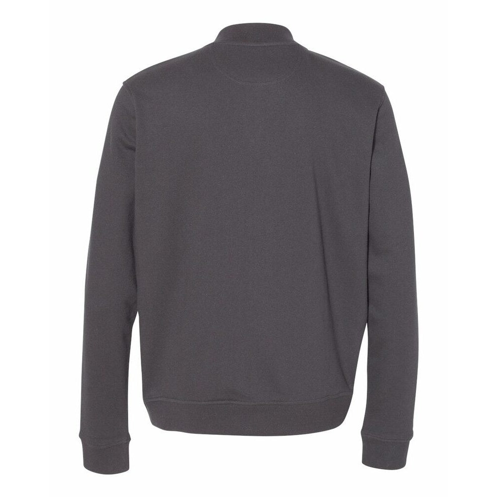 Champion Mens Small Charcoal Gray Snap Up PolyCotton Athletic Bomber Jacket