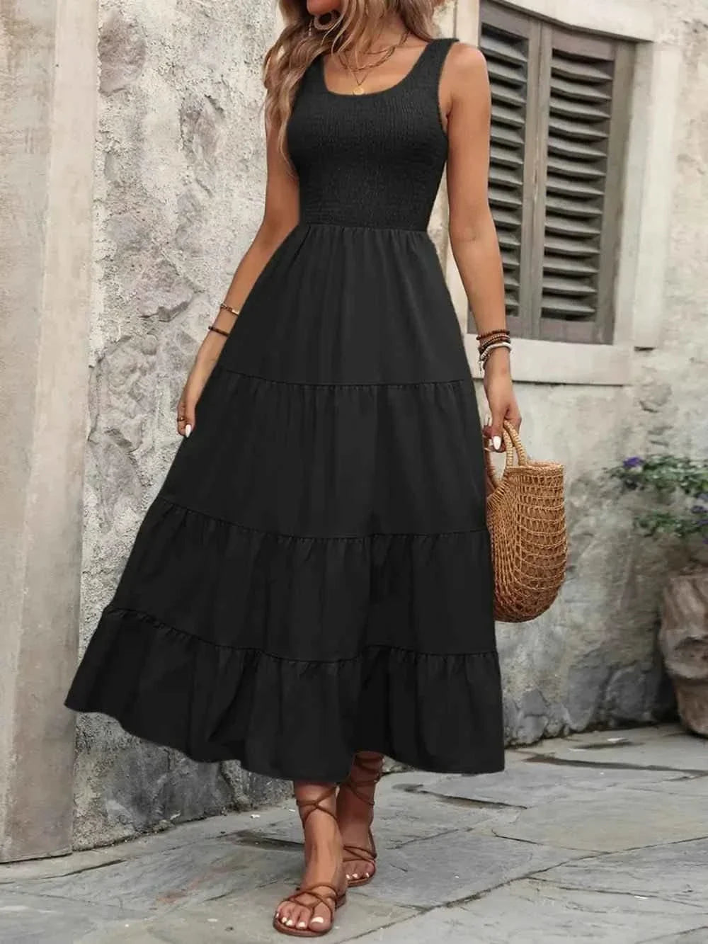 Ivy Lane Smocked Tank Dress - Sleeveless Charm