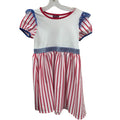 Jojo's Closet Nickelodeon Girls XL Short Sleeve Red Striped Blue Stars Dress