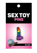Rainbow Dildo Enamel Pin