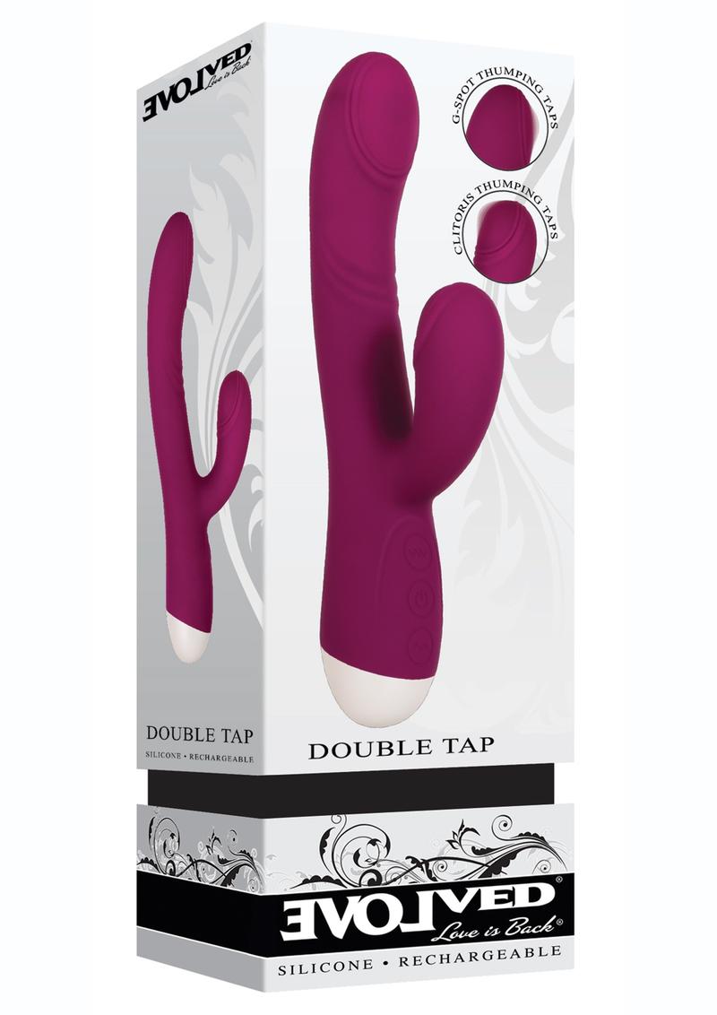 Double Tap Silicone Rechargeable G-Spot Vibrator