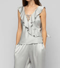 Tantoinette Silk Top With Ruffles