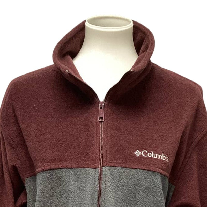 Columbia Mens XL Full Zip Polyester Fleece Long Sleeve Jacket w Pockets