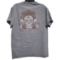Cerveza Modelo Mens Medium Sugar Skull and Marigold Short Sleeve Tee Shirt