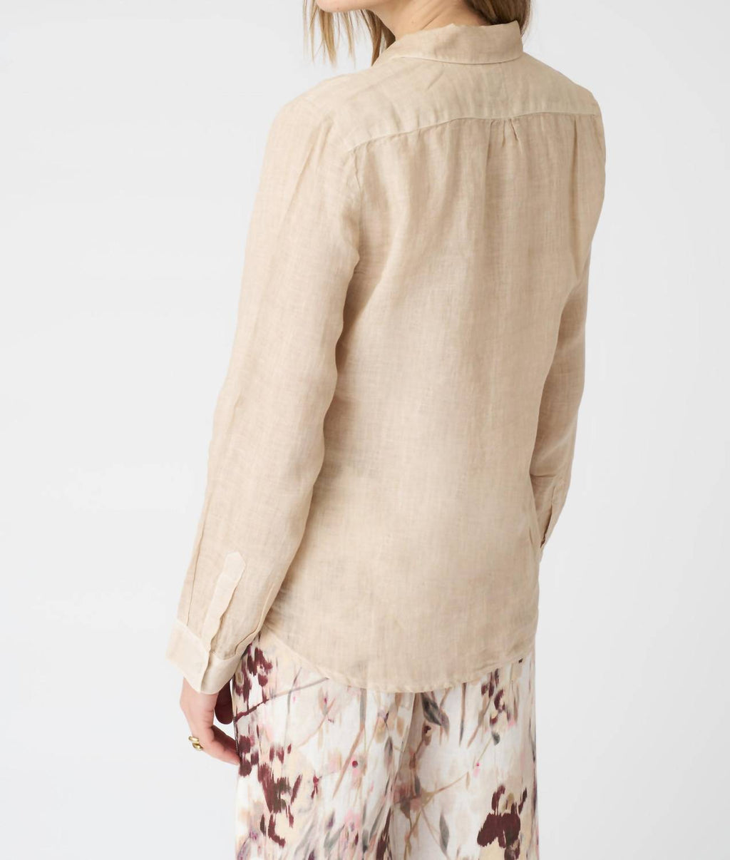 Solid Linen Long Sleeve T-shirt