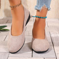 Elegant Black Comfort  Style Slip On Loafers