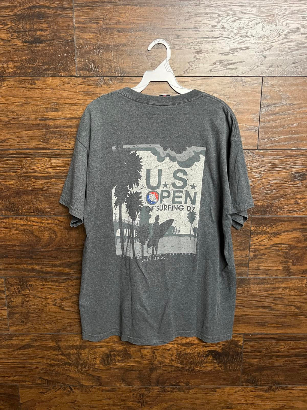 Y2K Surf T-shirt US Open of Surfing Huntington 2007 Tee- L