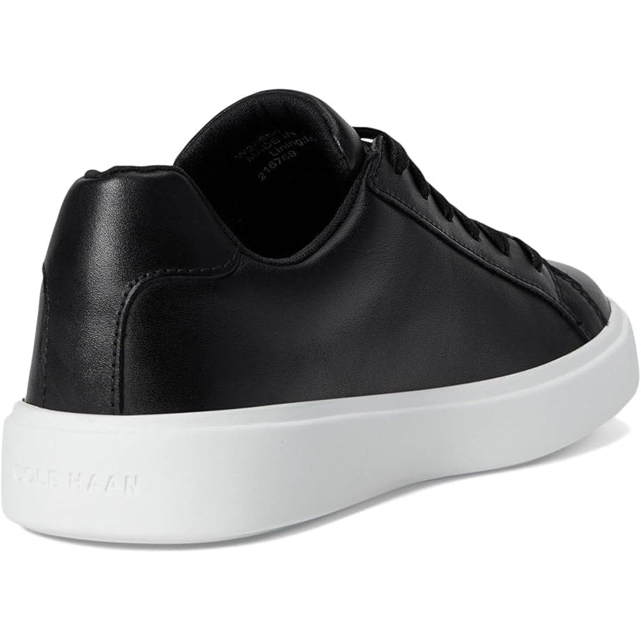 New In Box Cole Haan Womens Size 9 Black Leather Lace Up Grand Court Daily Shoes