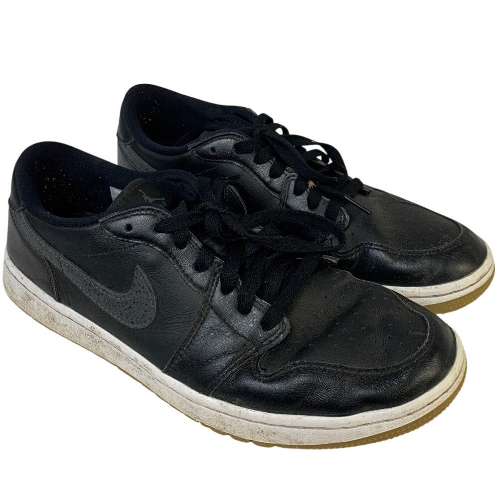 Nike Air Jordan Mens Size 9.5 Black Sneakers Lace Up Low Top Golf Shoes