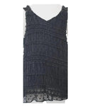 Girls' Swiss Dot Smocked V-tank
