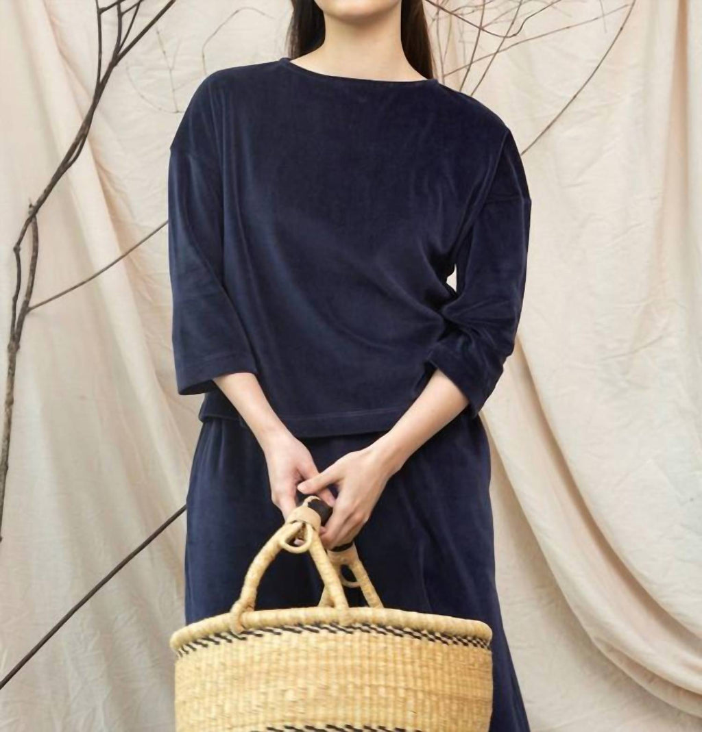 Divya Organic Cotton Velour Top