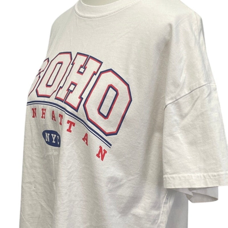 H&M Mens Medium 100% Cotton SOHO Manhattan NYC Short Sleeve Crew Neck Tee Shirt