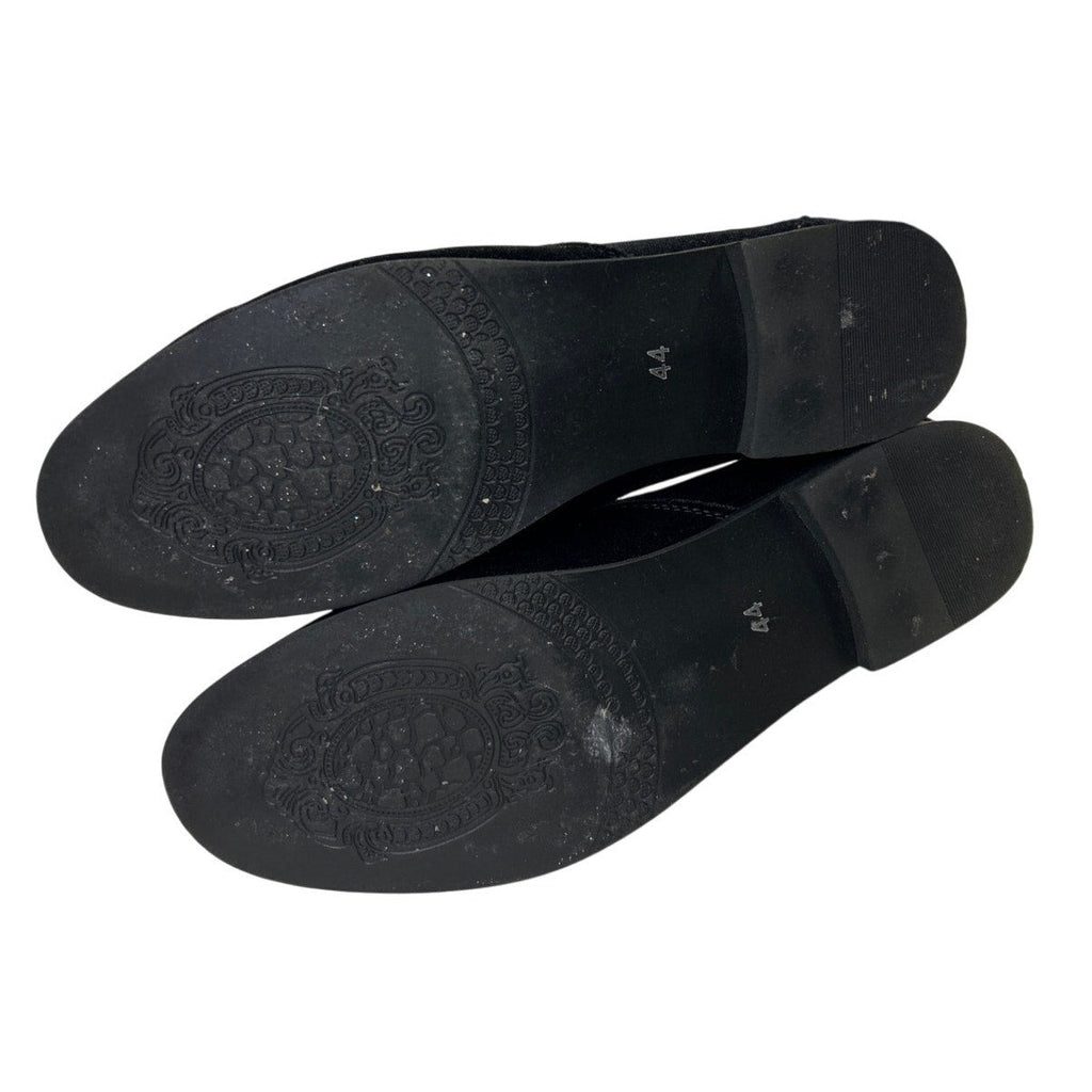 Cosidram Mens Size 10 Black Loafers Round Closed Toe Slip On Dress Shoes