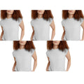 New 5-Pack Hanes Women XL Originals White Ringspun Cotton Cap Sleeve Muscle Tees