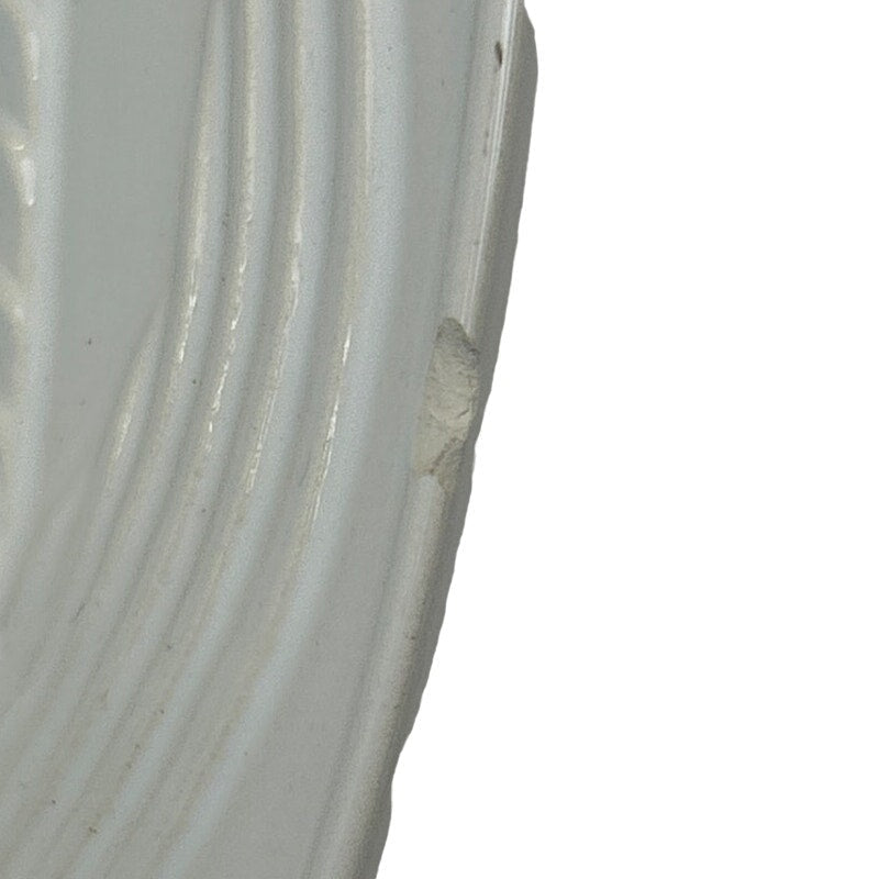 Made In Portugal White 18" X 14" Oval Ceramic Fish Large Serving Platter Dish
