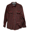 Nautica Mens XL Red Green Plaid 100% Cotton Long Sleeve Button Down Casual Shirt