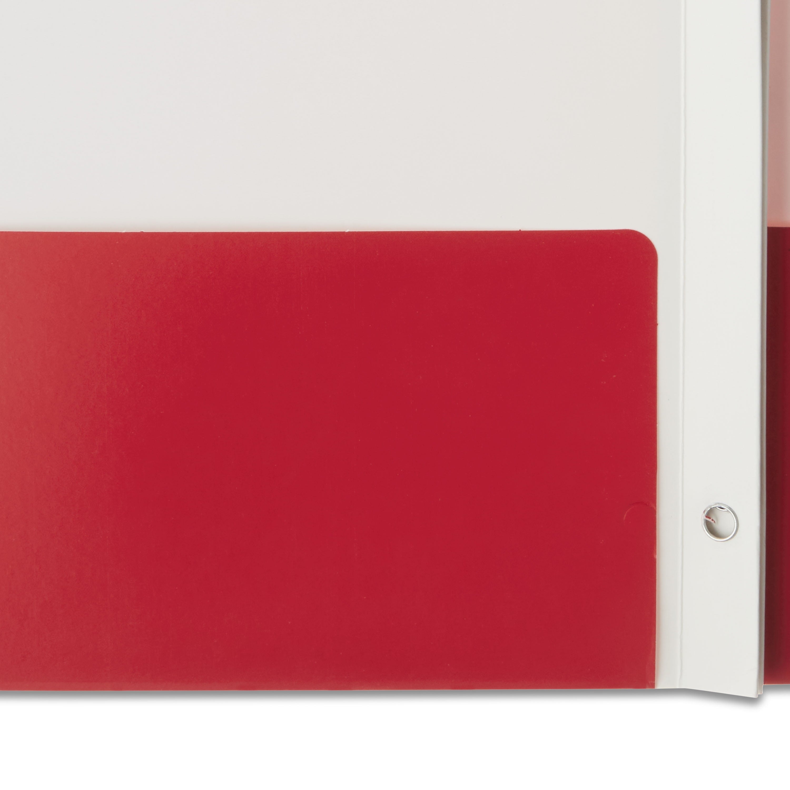 (10 Pack)  3-Prong Paper Folder, Solid Red Color, Letter Size