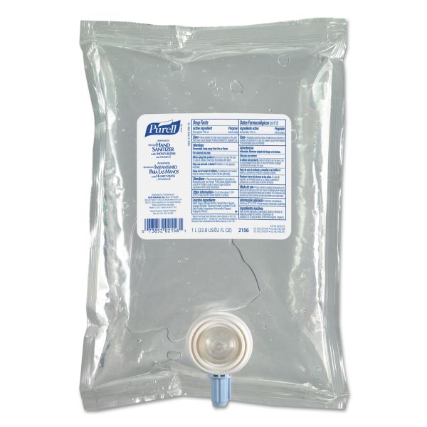 Purell 1000ml Advanced Hand Sanitizer Gel CS2 Refill Bag (QTY:8)