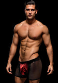 Envy Snap Down Mesh Boxer Brief Red-L/XL
