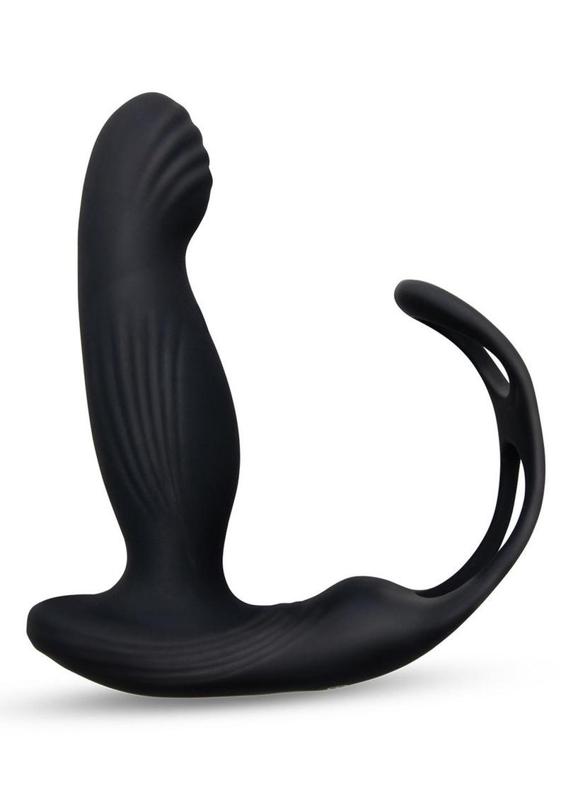 Envy Toys Remote Controlled Tapper Rechargeable Silicone P-Spot Vibrator and Dual Stamina Ring