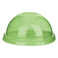 Vegware Veridian 96-Series PLA dome lid, straw hole (QTY:1000)