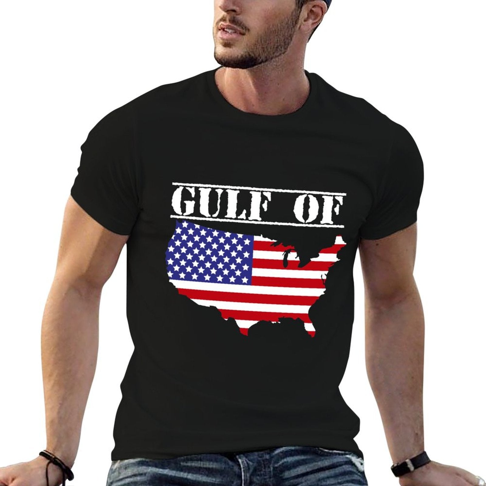 Gulf of United States of America Long Sleeve Cotton T-Shirt