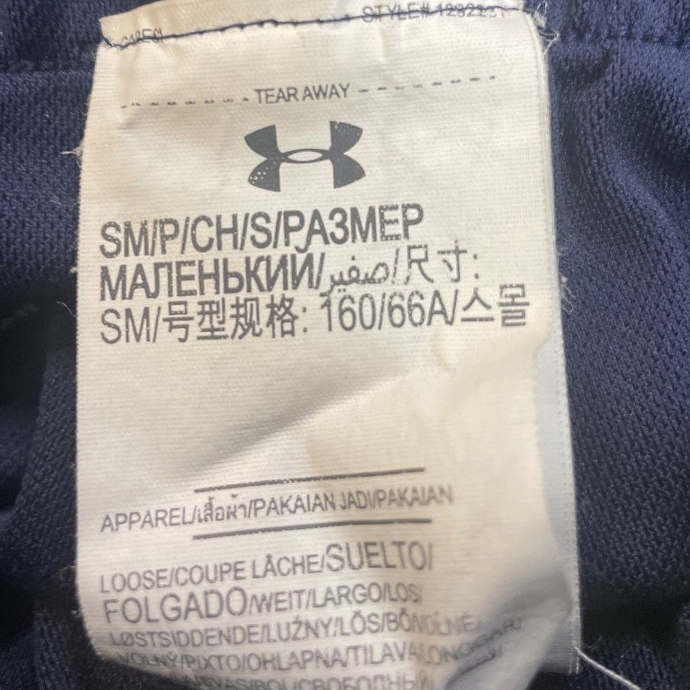 Lot of 2 Under Armour Adidas Womens Small Navy Black Athletic Running Shorts