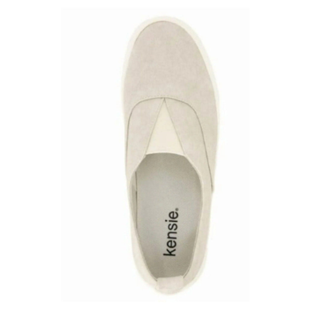 Kensie Womens Size 9 Beige Salia Slip On Flexible Comfort Sneaker Shoes