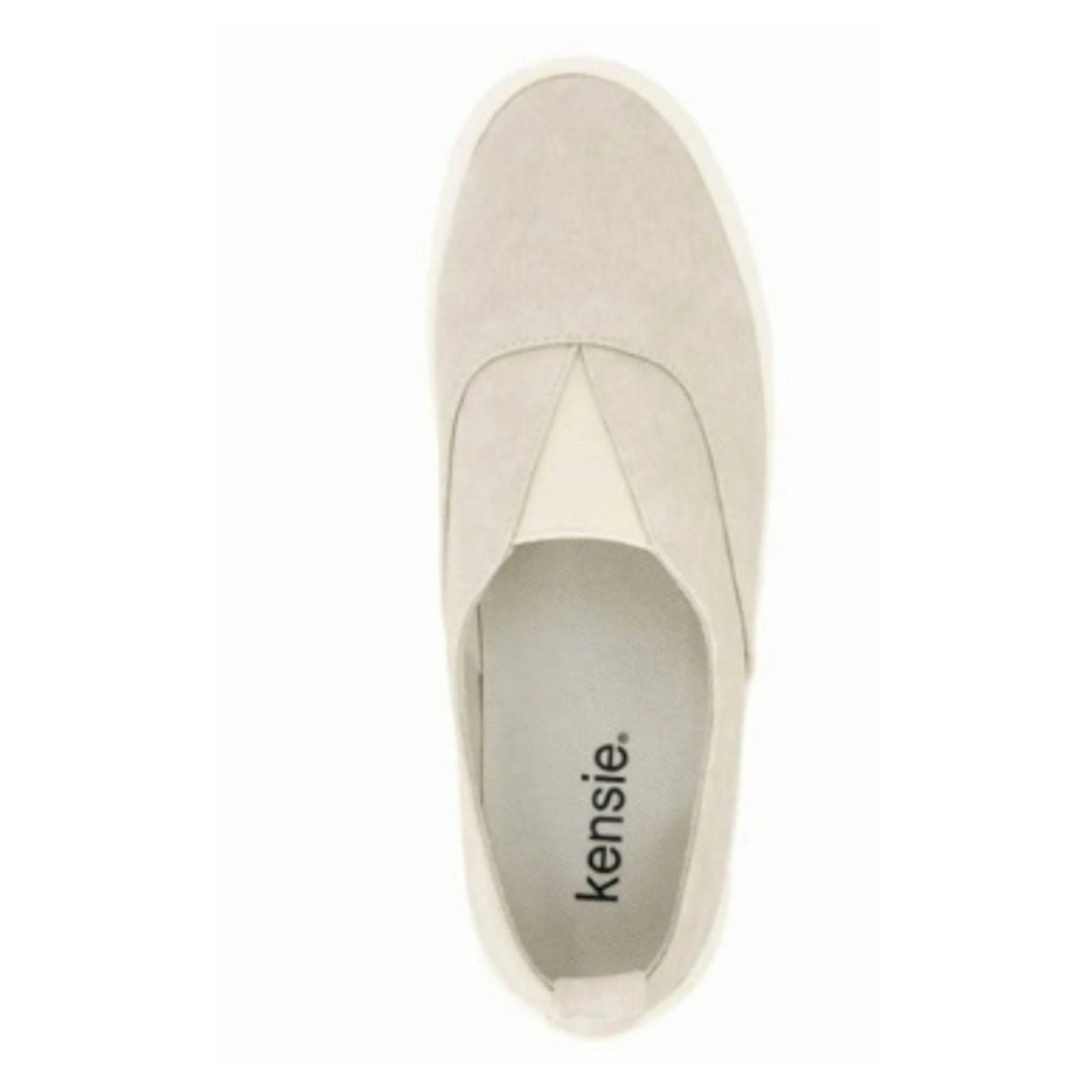 Kensie Womens Size 9 Beige Salia Slip On Flexible Comfort Sneaker Shoes
