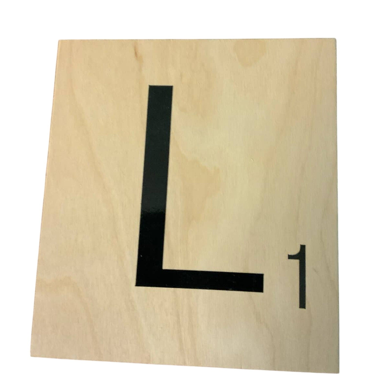 New 5" X 5.5" Scrabble Game Letter L Wooden Alphabet Tiles Craft Supply Letter