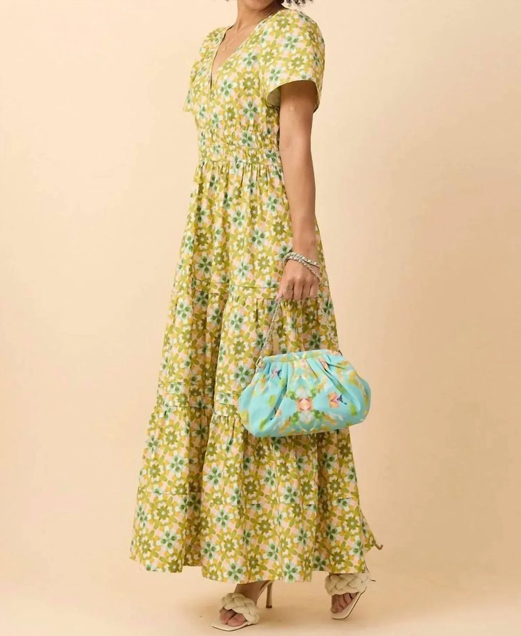 Poppy Deep V Maxi Dress