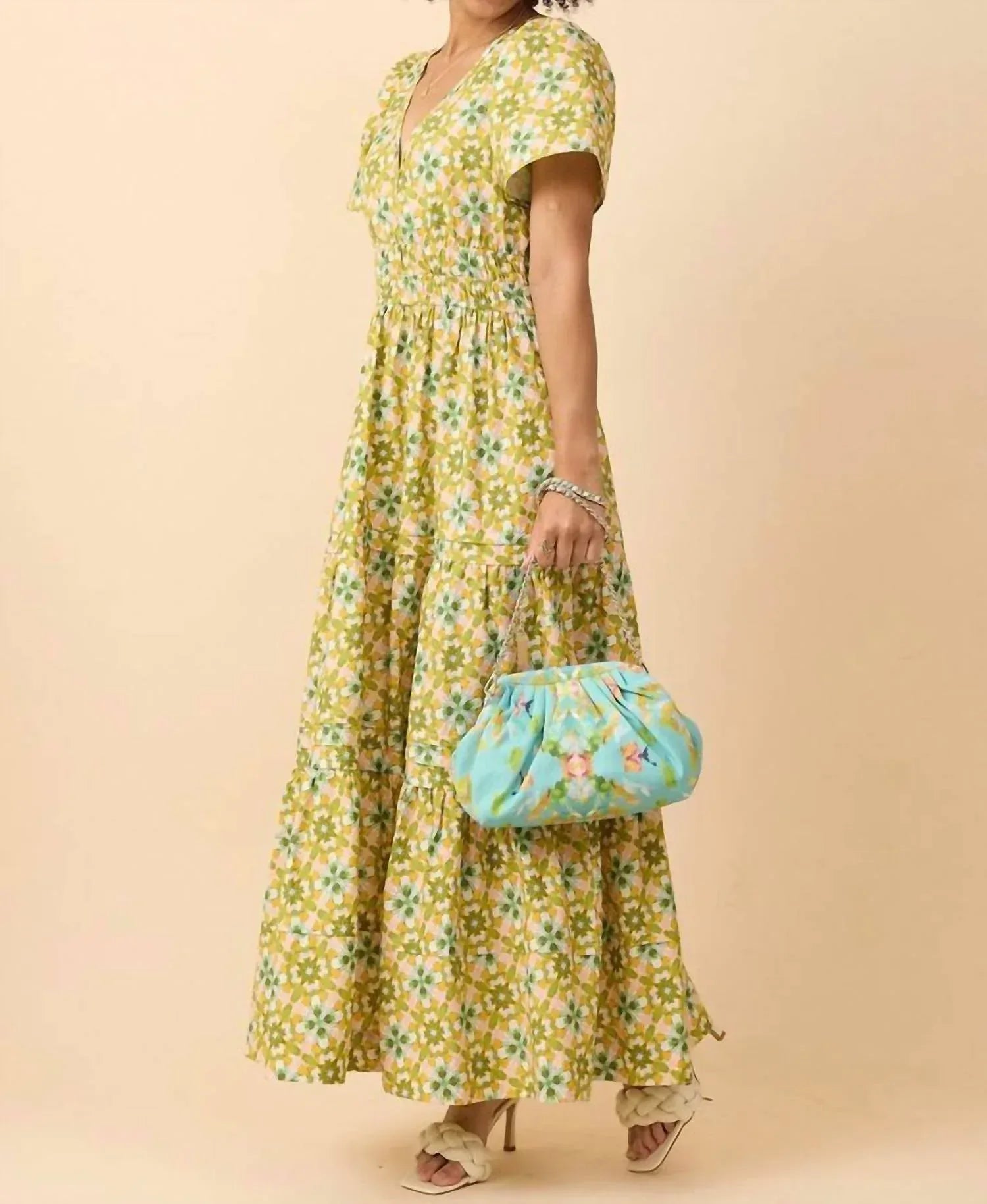 Poppy Deep V Maxi Dress