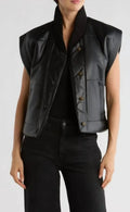 Faux Leather Vest