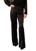 Stretch Satin Stovepipe Pants
