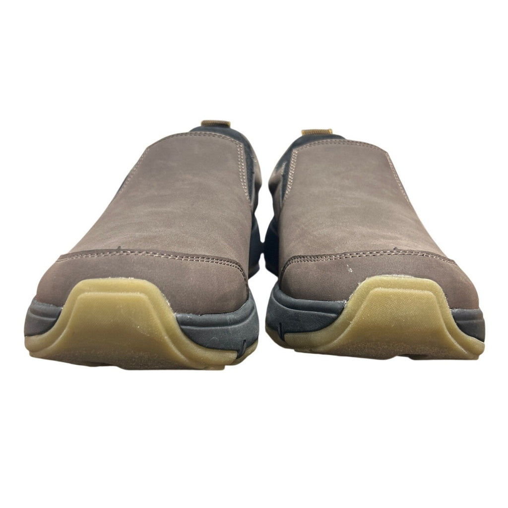 New In Box Gerry Mens Size 12 Brown Faux Leather Slide On Moc II Sneakers Shoes