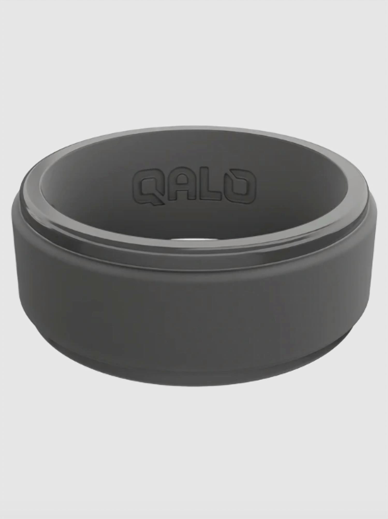 Men's Polished Step Edge Silicone Ring