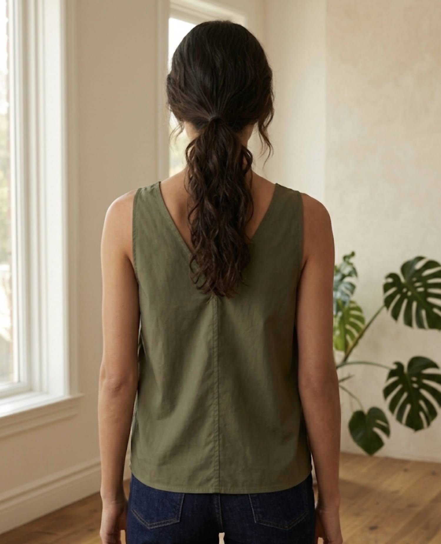 V Neck Light Weight Tank Top