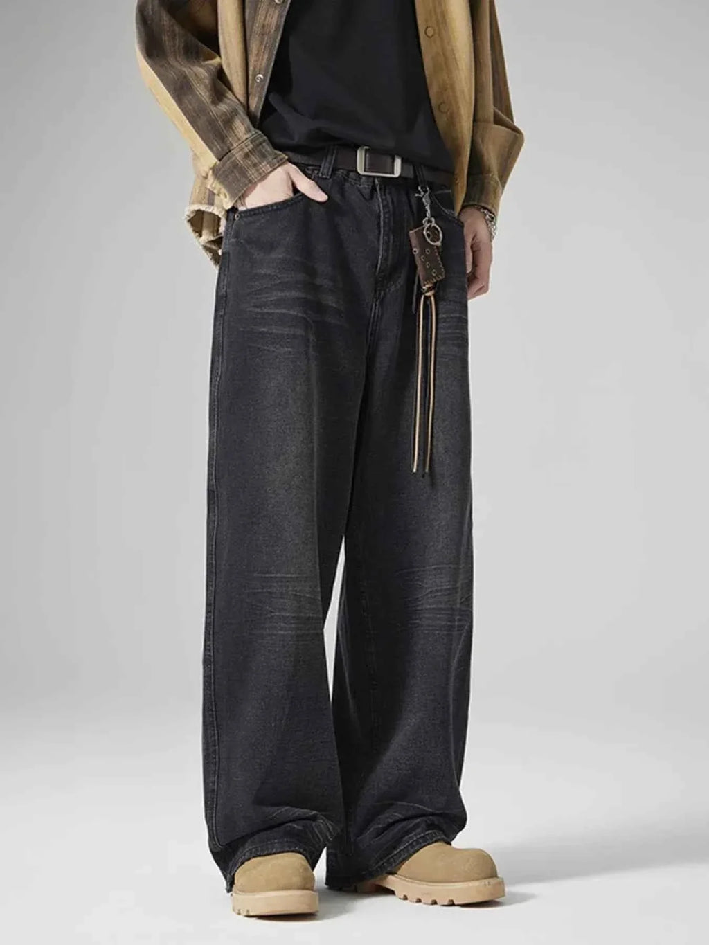 Men's Vintage Wash Loose Fit Jeans