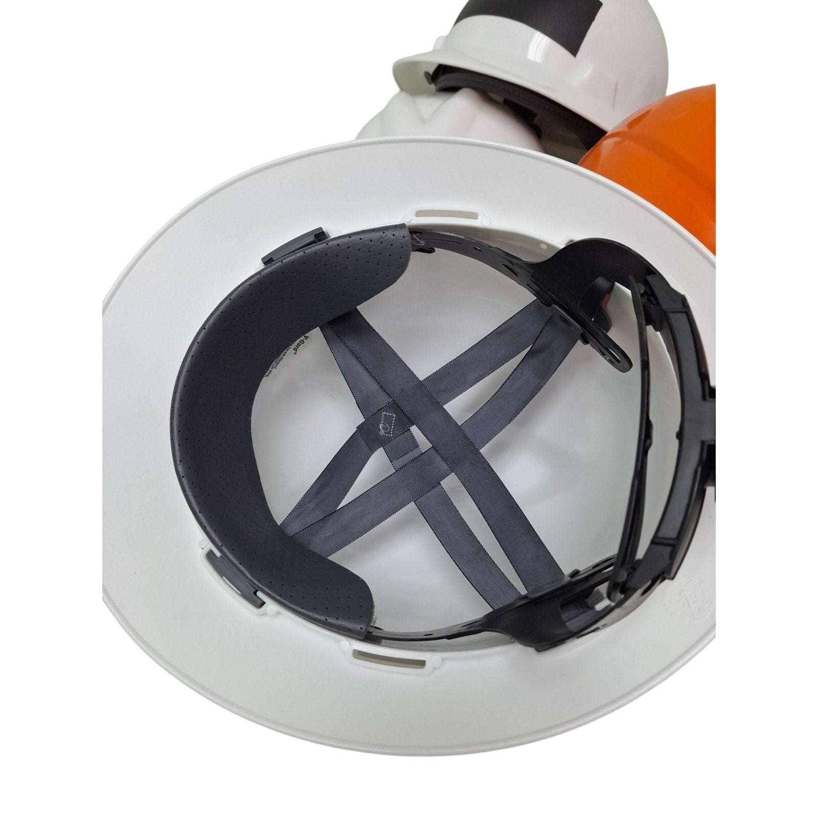 Lot of 6 Construction Workers Hard Hats Safety Helmets w Large Reflective Vest